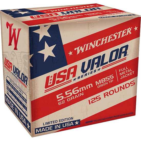 WIN USA VALOR 5.56MM M855 62GR FMJ 125/10 - #N/A